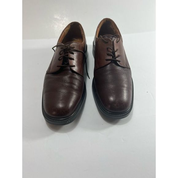 Bostonian Mens Derby Oxford Dress Shoes Brown Two Tone Leather Lace Up 11 main image 7